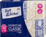 Taschentücher Classic Design 4-lagig (30x10 St) von Soft&Sicher im aktuellen dm-drogerie markt Prospekt