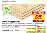 Aktuelles OSB/3-Verlegeplatte 12 mm stark Angebot bei toom Baumarkt in Hamburg ab 5,87 €