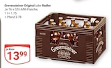 Grevensteiner Original oder Radler im Angebot bei GLOBUS in St. Ingbert Grevensteiner Original oder Radler Angebote von Grevensteiner bei GLOBUS St. Ingbert für 13,99 €