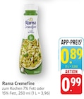 Cremfine zum Kochen 7% Fett Angebote von Rama bei EDEKA Heidelberg für 0,89 €
