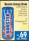 Energy Drink im Angebot bei EDEKA in Gießen Energy Drink Angebote von Booster bei EDEKA Gießen für 0,69 €