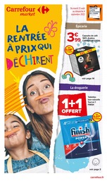 Carrefour Market Catalogue "La rentrée à prix qui déchirent", 20 pages, Clermont-Ferrand,  23/08/2022 - 04/09/2022