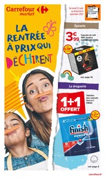 Carrefour Market Catalogue "La rentrée à prix qui déchirent", 20 pages, Clermont-Ferrand, 23/08/2022 - 04/09/2022 Carrefour Market Catalogue "La rentrée à prix qui déchirent", 20 pages, Clermont-Ferrand, 23/08/2022 - 04/09/2022