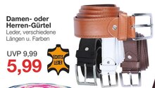 Damen- oder Herren-Gürtel bei Jawoll in Neuss Damen- oder Herren-Gürtel im Angebot bei Jawoll Neuss für 5,99 €