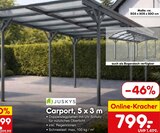 Carport, 5 x 3 m von Juskys im aktuellen Netto Marken-Discount Prospekt für 799,00 €