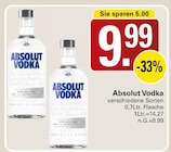 Vodka Angebote von Absolut bei WEZ Löhne für 9,99 €
