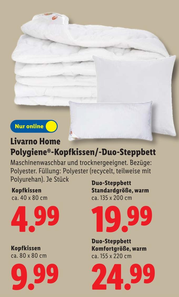 Duo-Steppbett Komfortgröße, warm ca. 155 x 220 cm