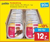 Hundenahrung Angebote von pablo bei Netto Marken-Discount Freiberg für 12,00 €