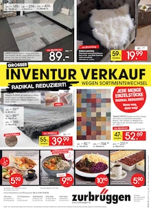 Teppich im Zurbrüggen Prospekt "INVENTUR VERKAUF" mit 38 Seiten (Bochum)