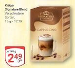 Signature Blend Cappuccino Angebote von Krüger bei GLOBUS Bruchsal für 2,49 €