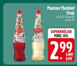Sirup im EDEKA Prospekt Sirup von Mautner Markhof im aktuellen EDEKA Prospekt für 2,99 €