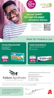 mea - meine apotheke Prospekt der KW 23 "Unsere Juni-Angebote" Aktueller mea - meine apotheke Prospekt "Unsere Juni-Angebote" Seite 1 von 4 Seiten
