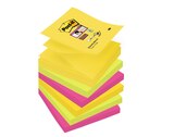 Post-it - 6 Blocs Z-Notes Super Sticky Rio - couleurs vives assorties - 76 x 76 mm - Post-it dans le catalogue Bureau Vallée
