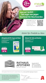 mea - meine apotheke Prospekt Unsere März-Angebote mit 4 Seiten