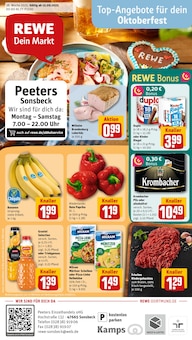 REWE Prospekt Dein Markt mit  Seiten in Sonsbeck und Umgebung