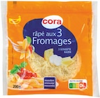 Râpé 3 fromages maasdam emmental mozzarella 26 % M.G. - CORA dans le catalogue Cora