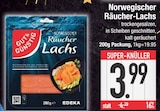 Norwegischer Räucher-Lachs Angebote von GUT & GÜNSTIG bei E center Rosenheim für 3,99 €