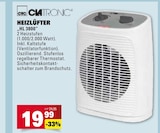 HL 3800 Heizlüfter Angebote von Clatronic bei E center Schwäbisch Gmünd für 19,99 €