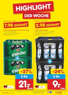 Wasser im aktuellen Netto Marken-Discount Prospekt (Göttingen) Wasser im Netto Marken-Discount Prospekt "Aktuelle Angebote" mit 63 Seiten (Göttingen)