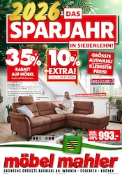 Aktueller Möbel Mahler Siebenlehn Möbel & Einrichtung Prospekt in Großenhain und Umgebung, "DAS SPARJAHR" mit 16 Seiten, 07.01.2026 - 13.01.2026