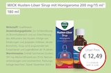 Husten-Löser Sirup mit Honigaroma 200 mg/15 ml Angebote von WICK bei LINDA Partnerapotheke Offenbach für 12,49 €