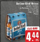 Weisse im Angebot bei EDEKA in Lippstadt Weisse Angebote von Berliner Kindl bei EDEKA Lippstadt für 4,44 €