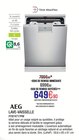 Lave-vaisselle - AEG - Extra à Poissy Lave-vaisselle - AEG en promo chez Extra Poissy à 649,90 €
