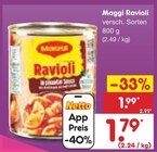 Ravioli im Angebot bei Netto Marken-Discount in Villingen-Schwenningen Ravioli Angebote von Maggi bei Netto Marken-Discount Villingen-Schwenningen für 1,79 €