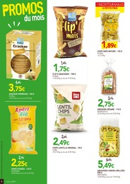Prix et réduction Gâteaux apéritifs dans le prospectus NaturéO en cours Offre Gâteaux apéritifs dans le catalogue NaturéO du moment à la page 6