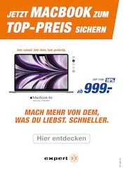 Aktueller expert Elektromarkt Prospekt in Konz und Umgebung, "JETZT MACBOOK ZUM TOP-PREIS SICHERN" mit 1 Seite, 29.01.2025 - 08.02.2025