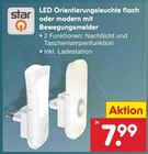 LED Orientierungsleuchte flach oder modern mit Bewegungsmelder von star im aktuellen Netto Marken-Discount Prospekt