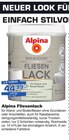 Fliesenlack Angebote von Alpina bei Bauzentrum Borgers Bocholt für 44,99 €