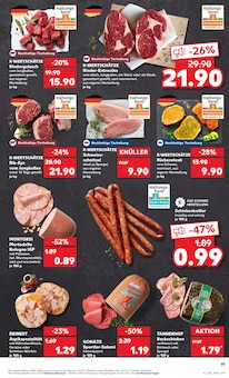 Fleisch im Kaufland Prospekt "Aktuelle Angebote" mit 54 Seiten (Dresden)