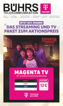 Aktueller Telekom Partner Bührs Melle Melle Prospekt "DAS STREAMING UND TV PAKET ZUM AKTIONSPREIS" mit 12 Seiten