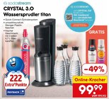 CRYSTAL 3.0 Wassersprudler titan Angebote von sodastream bei Netto Marken-Discount Halle für 99,99 €