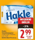 Klassisch Toilettenpapier von Hakle im aktuellen E center Prospekt