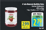 Naturrein Konfitüre Extra Garten Erdbeeren Angebote von d'arbo bei diska Dresden für 2,79 €