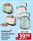 Korona Retro-Wasserkocher oder Retro-Toaster Angebote bei famila Nordost Neustadt für 39,99 €