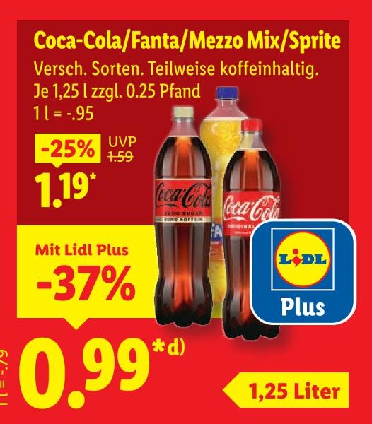 Coca-Cola/Fanta/Mezzo Mix/Sprite