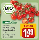 Bio Mini Cherry Rispentomaten Angebote von REWE Bio bei REWE Memmingen für 1,49 €