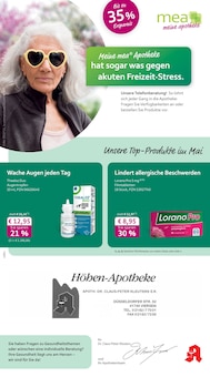 mea - meine apotheke Prospekt der Woche "Unsere Mai-Angebote" Seite 1, 01.05.2026 bis 31.05.2026 für Kempen Aktueller mea - meine apotheke Prospekt "Unsere Mai-Angebote" Seite 1 von 4 Seiten für Kempen
