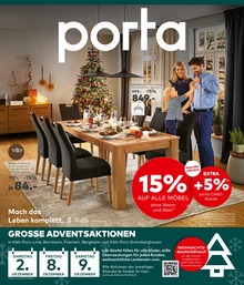 Möbel & Einrichtung Prospekt von porta Möbel porta Möbel Prospekt: Mach das Leben komplett, 8 Seiten, 27.11.2023 - 02.12.2023
