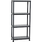 Étagère 4 tablettes en résine - KIS - Carrefour à Mérignac Étagère 4 tablettes en résine - KIS en promo chez Carrefour Mérignac à 15,99 €