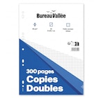 Copies Doubles - 300 pages - A4 - Petits carreaux - Perforées - Bureau Vallée - Bureau Vallee dans le catalogue Bureau Vallée