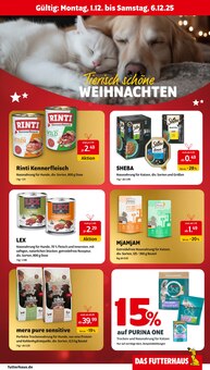 Katzenfutter im Das Futterhaus Prospekt "Tierisch schöne Weihnachten." mit 4 Seiten (Wuppertal)