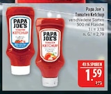 Tomaten Ketchup Angebote von Papa Joe's bei Marktkauf Hof für 1,59 €