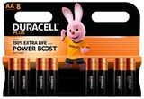 Pack de 8 piles Power boost Duracell AA/LR6 ou AAA/LR03 - DURACELL - Carrefour à Mulhouse Pack de 8 piles Power boost Duracell AA/LR6 ou AAA/LR03 - DURACELL en promo chez Carrefour Mulhouse à 10,49 €