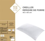 Oreiller "Mémoire de forme" - TEX HOME - Carrefour à Dunkerque Oreiller "Mémoire de forme" - TEX HOME en promo chez Carrefour Dunkerque à 14,99 €