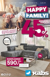 Aktueller Kabs Prospekt mit Ecksofa, "HAPPY FAMILY!", Seite 1