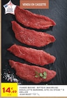 Viande bovine : bifteck (macreuse, aiguillette baronne, gite) ou steak à griller - Jean Rozé dans le catalogue Intermarché Express